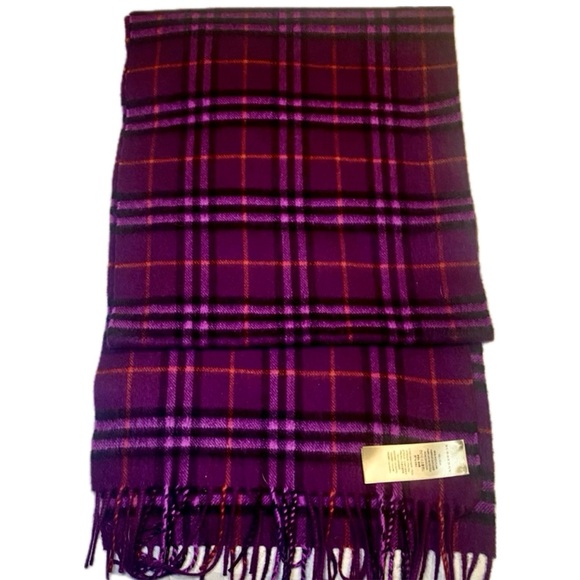 Burberry Cashmere Checked Scarf - Picture 5 of 6
